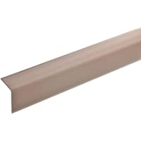 acerto 51011 Perfil angular de escalera de aluminio - 100cm 42x30mm bronce claro I Antideslizante I Robusto I De fácil…